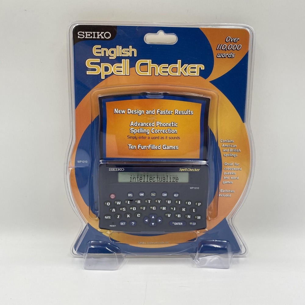 Vintage Seiko English Spell Checker WP1010 110,000 Words‎ 10 Games SII Sealed